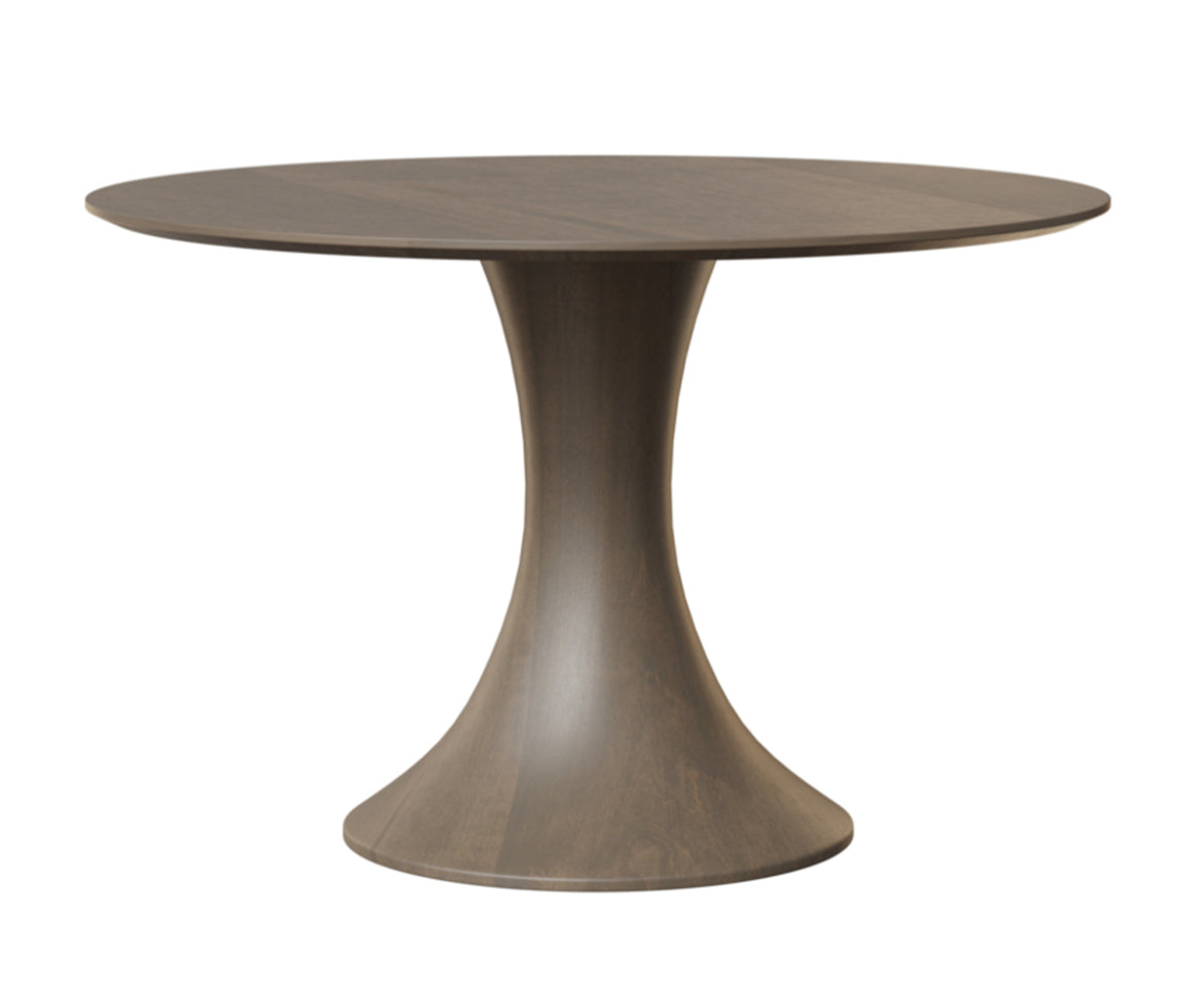 ONEIDA TABLE - SINGLE PEDESTAL - ROUND SOLID TOP - 42”