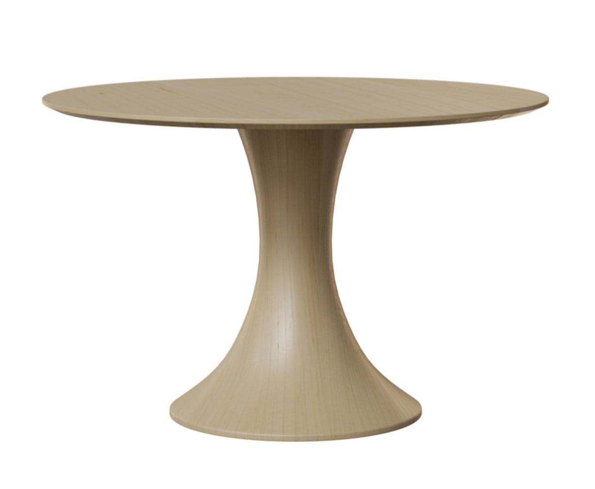 ONEIDA TABLE - SINGLE PEDESTAL - ROUND SOLID TOP - 42”