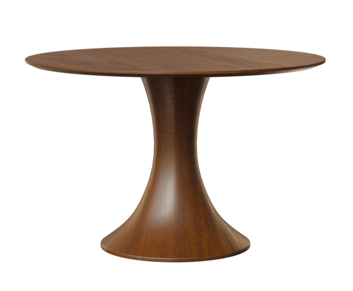 ONEIDA TABLE - SINGLE PEDESTAL - ROUND SOLID TOP - 42”