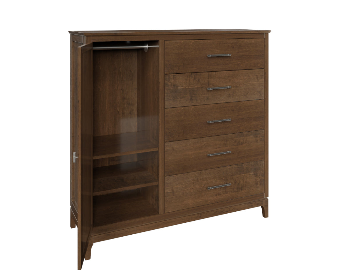 BOULDER CREEK GENTLEMEN’S CHEST - (5) DRAWER + (1) DOOR